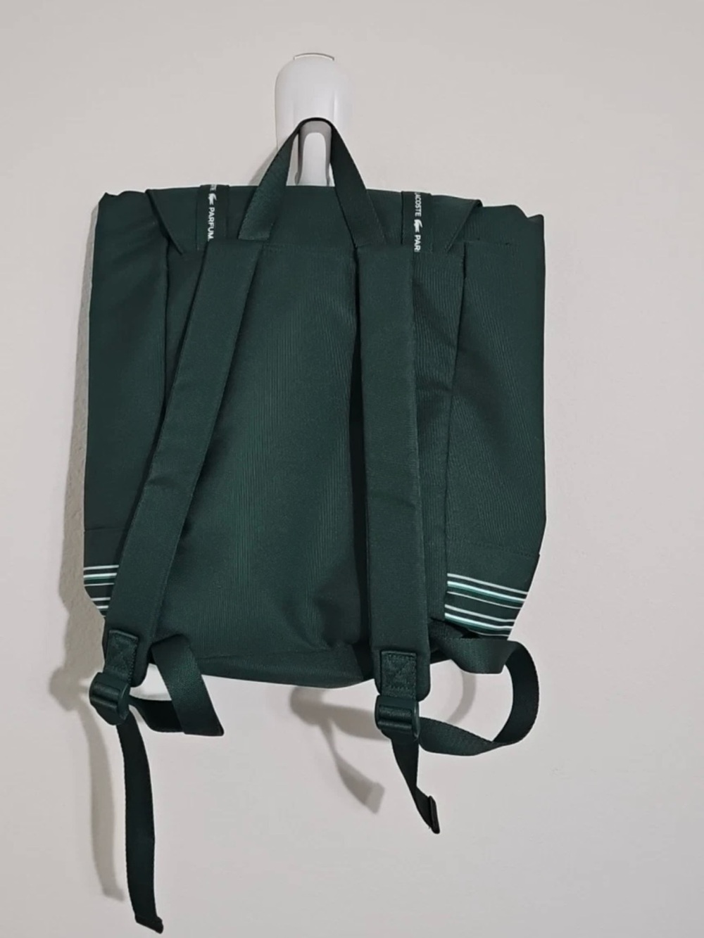 Lacoste Green Flap-Over Backpack - Picture 4 of 5